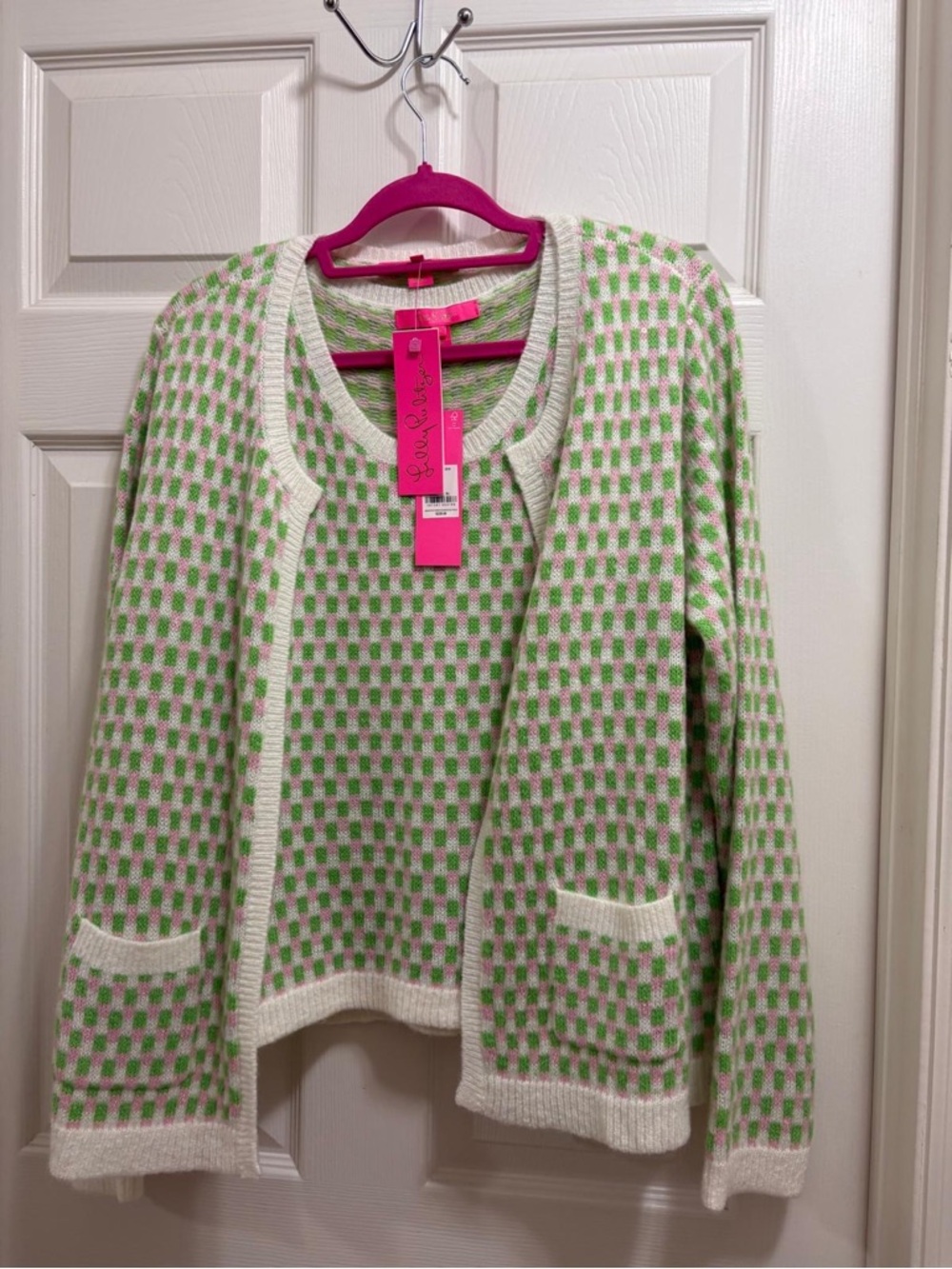 NWT Lilly Pulitzer 2 pc Viera sweater set XL